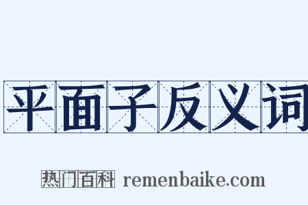 平面子反义词是什么意思的图片